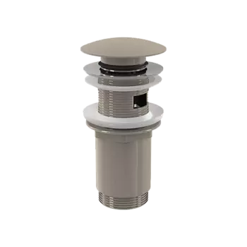 Донный клапан сифона для умывальника CLICK/CLACK 5/4", NICKEL-глянец, арт.A392-N-P