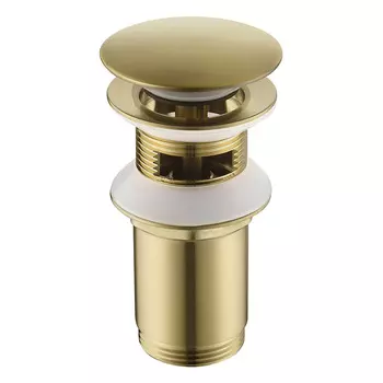 Донный клапан Timo 8011/17 матовое золото с переливом