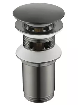 Донный клапан Timo 8011/18 черное золото с переливом