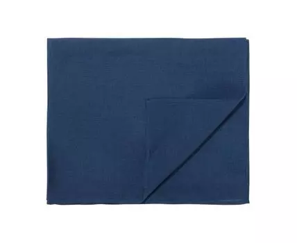 Дорожка на стол из стираного льна синего цвета Essential (Синий, 45)