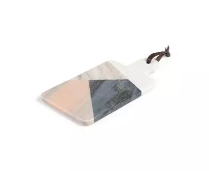 Доска сервировочная Bergman мраморная многоцветная