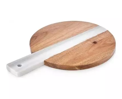 Доска сервировочная STATE (белый, натуральный, 30)