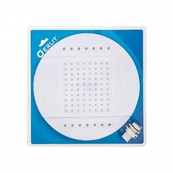 Душ верхний 250 мм с подсветкой белый ER БЛИСТЕР