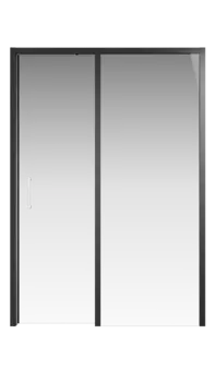 Душевая дверь Creto Nota стекло прозрачное профиль черный 140х200 см 122-WTW-140-C-B-6 EASY CLEAN