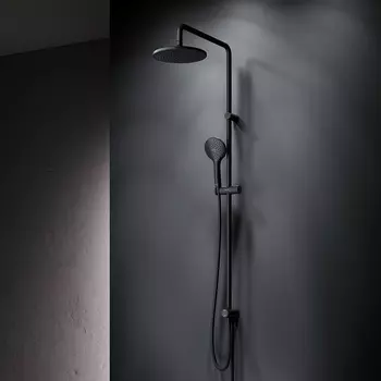 Душевая система AM.PM Gem F0790022 стойка с тропическим душем, черная