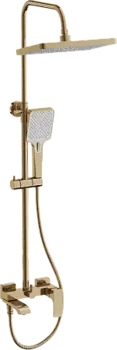 Душевая система BELZ B24507-5 тропический душ, латунь, золото