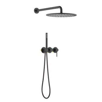 Душевая система Timo Saona SX-2349/03SM скрытого монтажа, черная матовая