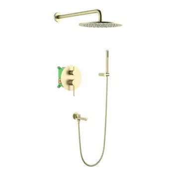 Душевая система Timo Saona SX-2379/17SM скрытого монтажа, золото матовое
