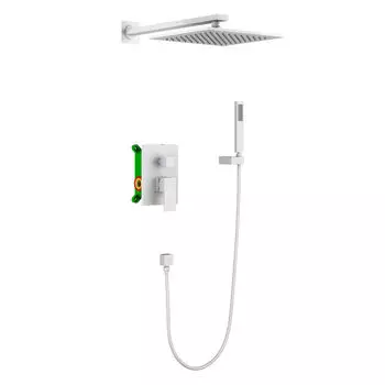 Душевая система Timo Selene SX-2069/16SM скрытого монтажа, белая матовая