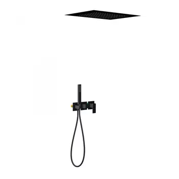 Душевая система Timo Selene SX-2129/03SM скрытого монтажа, черная матовая