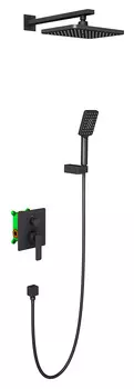 Душевая система Timo Torne SX-4319/03SM скрытого монтажа, черная