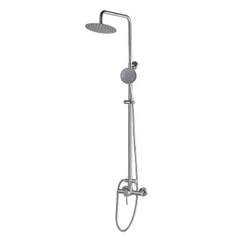 Душевая стойка РМС SUS124-003DK-2 1 режим, нержавеющая сталь