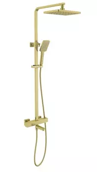 Душевая стойка Timo Tetra-Thermo SX-0169/17 с термостатом, золото матовое