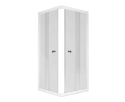 Душевое ограждение МЕТАКАМ Universal 79х79х177 см квадрат прозрачное стекло 4 мм профиль хром Метакам