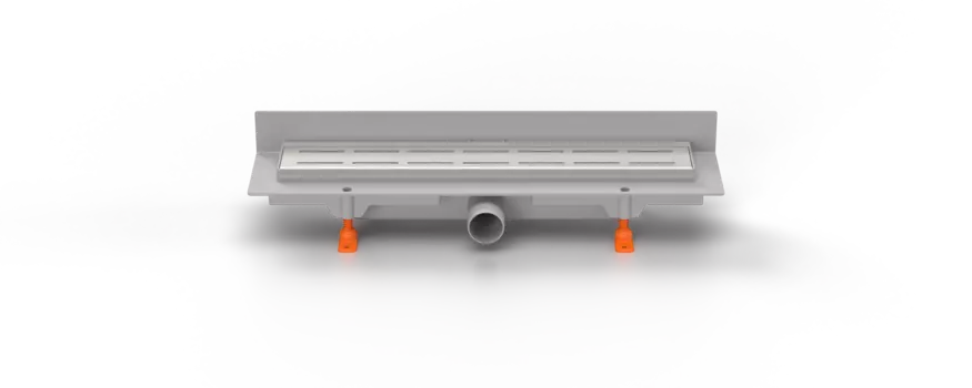 Душевой лоток 45 см Creto Walkway CRE-450 WH-P с решеткой, хром