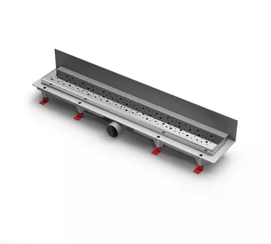 Душевой лоток 65 см Creto Quadro CRE-650 QN-P с решеткой, хром