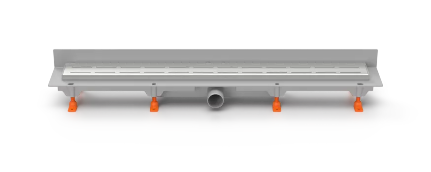 Душевой лоток 65 см Creto Walkway CRE-650 WH-P с решеткой, хром