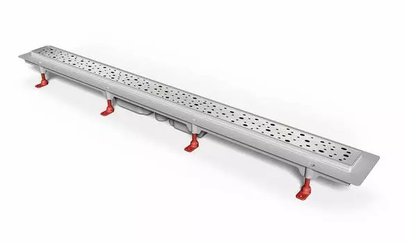 Душевой лоток 75 см Creto Points CRE-750 PH-Down с решеткой, хром