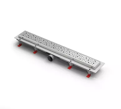 Душевой лоток 75 см Creto Points CRE-750 PN с решеткой, хром