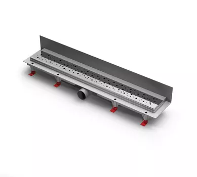 Душевой лоток 75 см Creto Quadro CRE-750 QH-P с решеткой, хром