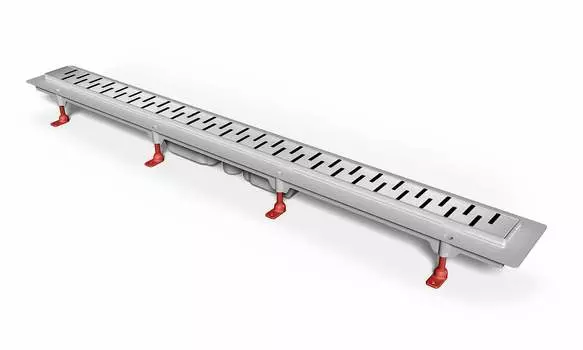 Душевой лоток 85 см Creto Snake CRE-850 SH-Down с решеткой, хром