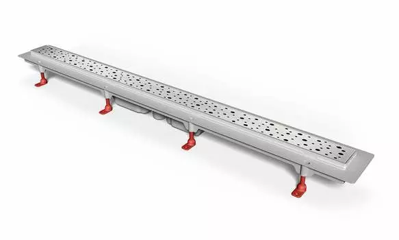 Душевой лоток 95 см Creto Points CRE-950 PN-Down с решеткой, хром