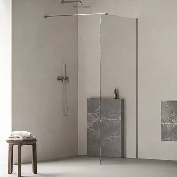 Душевой угол Walk-In Air Wall 120, хромированный профиль, прозрачное стекло