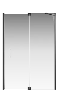 Душевой уголок Creto Tenta стекло прозрачное профиль черный 140х70 см, 123-WTW-140-C-B-8 + 123-SP-700-C-B-8