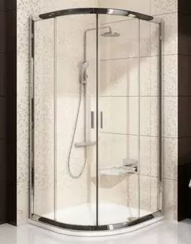 Душевой уголок полукруглый Ravak Blix BLCP4-80 блестящий+грейп Ravak