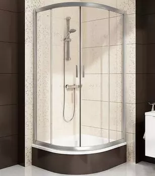 Душевой уголок полукруглый Ravak Blix BLCP4-90 Sabina сатин+грейп Ravak