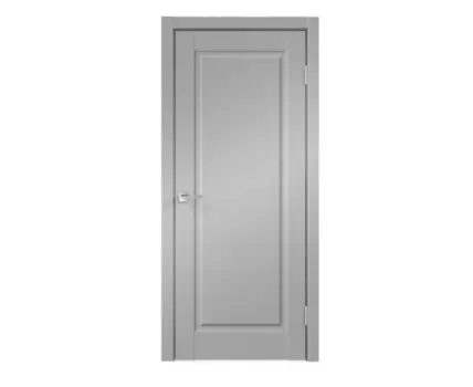 ДВЕРНОЕ ПОЛОТНО ЭКОШПОН VILLA ГЛУХОЕ 4P БЕЗ ПРИТВОРА ЭМАЛИТ СЕРЫЙ 700Х2000