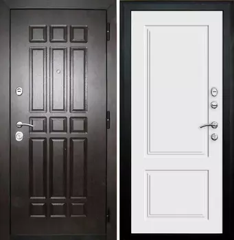 Дверь мет. SD Prof-5 Сенатор/Квадро 2 Венге/Белый