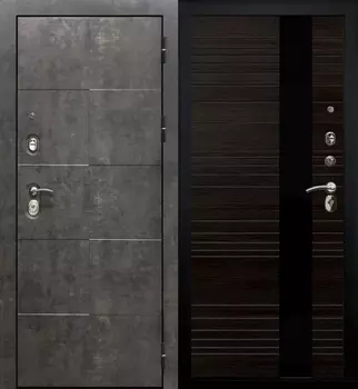 Дверь мет. SD Prof Армада бетон Бетон/Венге Verda
