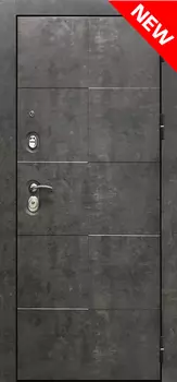 Дверь мет. SD Prof Армада бетон Бетон/Лист.натуральная Verda