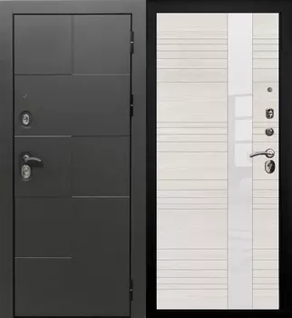 Дверь мет. SD Prof Армада графит Графит/Бел.дуб Verda