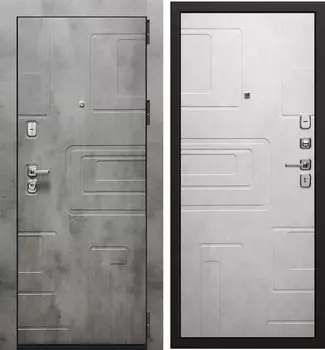 Дверь мет. SD Prof Фортуна-Х Бетон темный/Бетон светлый