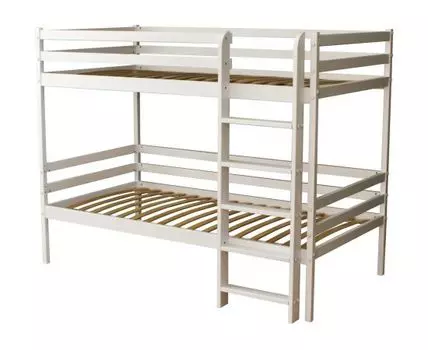 Двухъярусная кровать Дафни (130, 86, 80х160 см, Стандартные, Белый, 167)