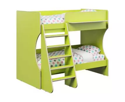 Двухъярусная кровать Герда (135.7, 127, 80х160 см, Стандартные, Желтый, 164.2)