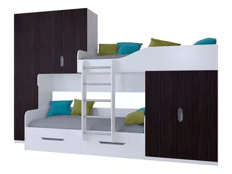 Двухъярусная кровать Лео