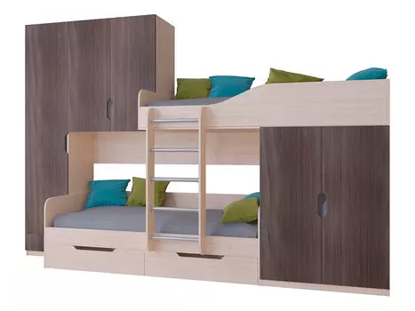 Двухъярусная кровать Лео