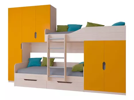 Двухъярусная кровать Лео