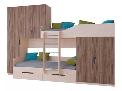 Двухъярусная кровать Лео