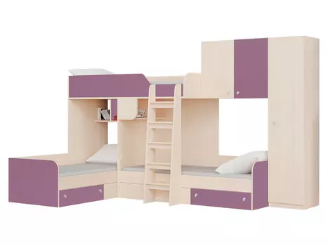 Двухъярусная кровать Трио 1
