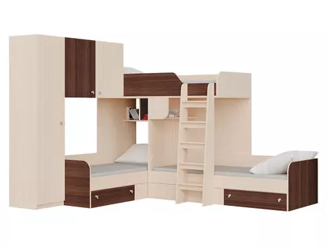 Двухъярусная кровать Трио 1