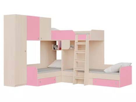 Двухъярусная кровать Трио 1