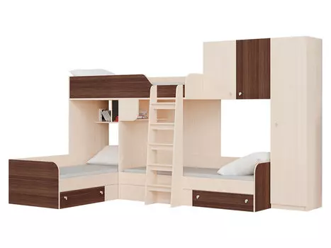 Двухъярусная кровать Трио 1