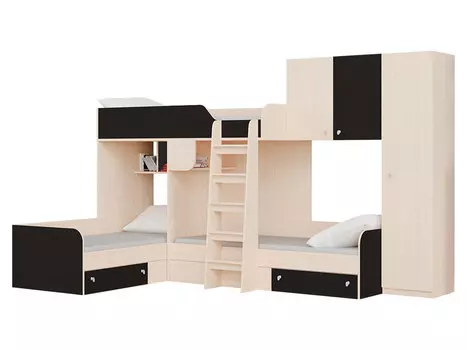 Двухъярусная кровать Трио 1