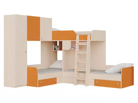 Двухъярусная кровать Трио 1