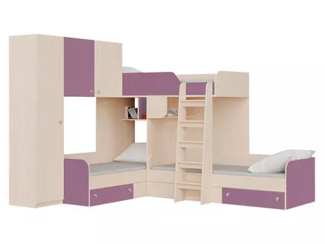 Двухъярусная кровать Трио 1