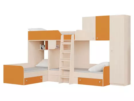 Двухъярусная кровать Трио 1